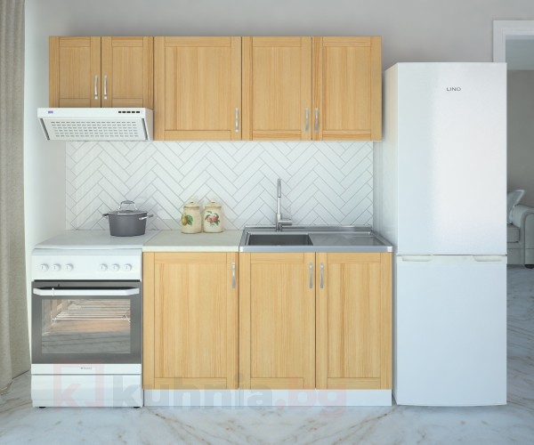 Кухненски комплект Калатея Натурална - L 130 cm