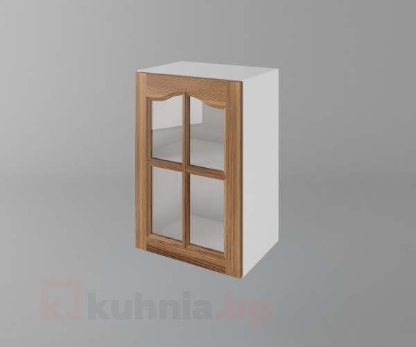 Шкаф с една врата за стъкло