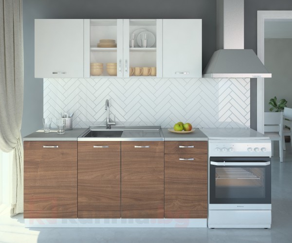 Кухенски комплект Нарцис Атлас Стъкло - L 170 cm