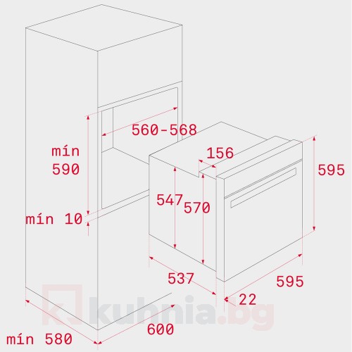 Фурна HLB 840 P ТEKA Бяла