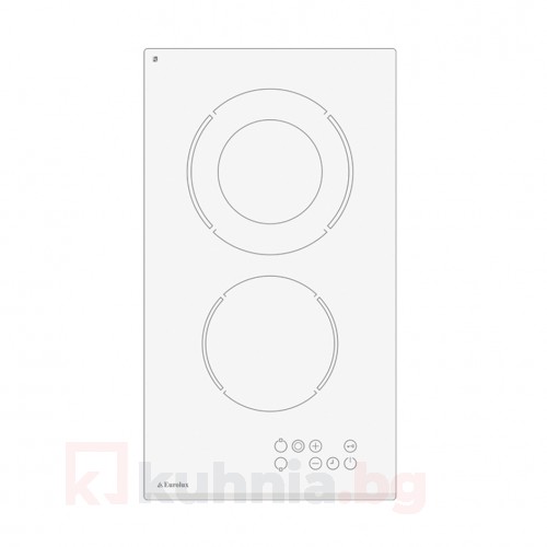 Бял стъклокерамичен плот HBE TC3 FV W Еurolux