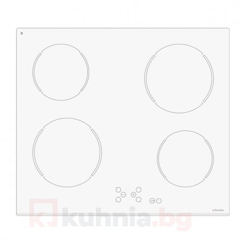 Бял стъклокерамичен плот HBE TC4 FV W Eurolux