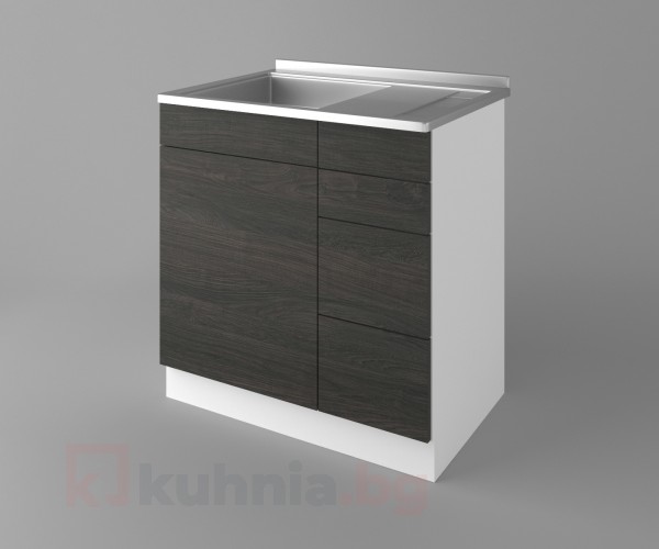 Шкаф с мивка - с четири работещи чекмеджета