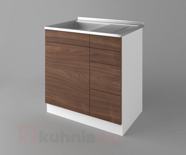 Шкаф с мивка - с четири работещи чекмеджета