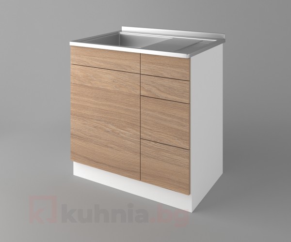 Шкаф с мивка - с четири работещи чекмеджета