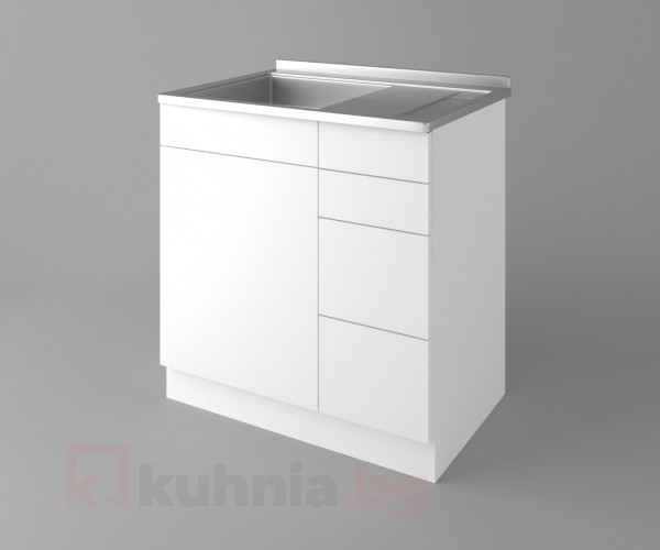 Шкаф с мивка - с четири работещи чекмеджета