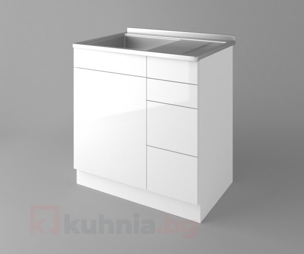 Шкаф с мивка - с четири работещи чекмеджета