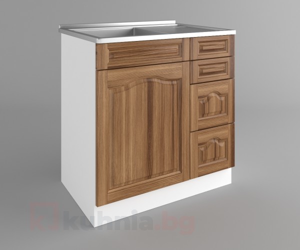 Шкаф с мивка - с четири работещи чекмеджета