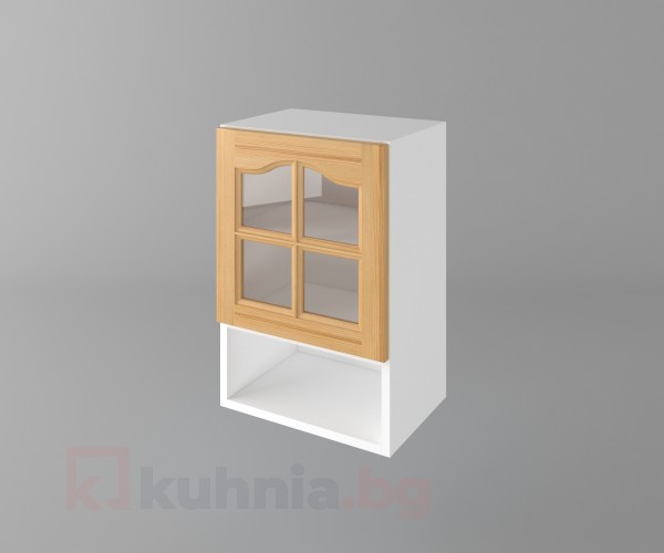 Шкаф с една врата за стъкло и ниша