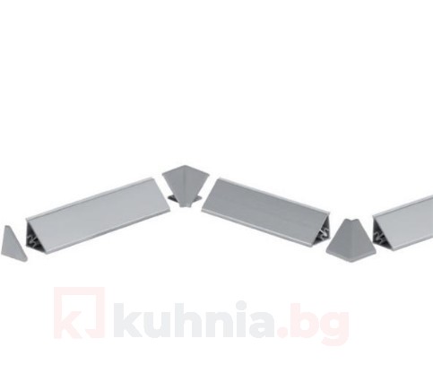 Ал. водoбранна лайстна - 4 м, права, гладка