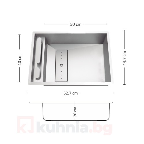 Мивка за вграждане LEKSIA 627 FI/U