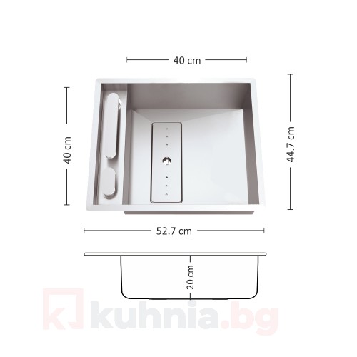 Мивка за вграждане  LEKSIA 527 FI/U
