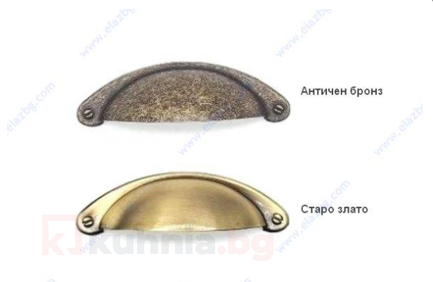 Дръжка D64  - Античен бронз/Старо злато