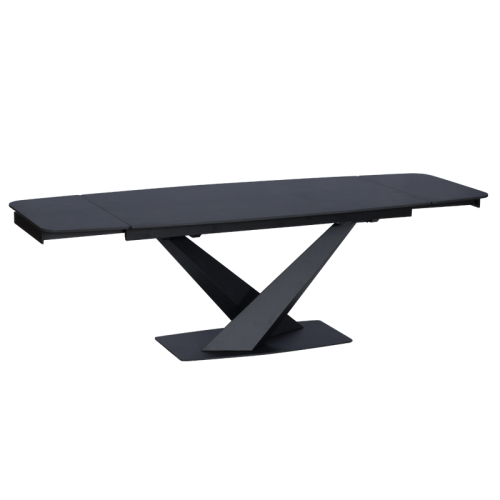 Разтегателна трапезна маса PLOCK - черна