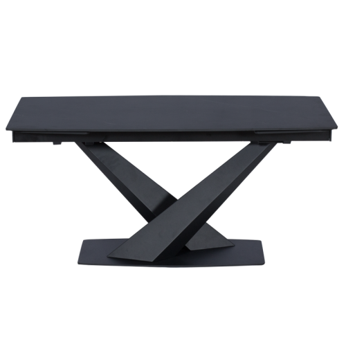 Разтегателна трапезна маса PLOCK - черна