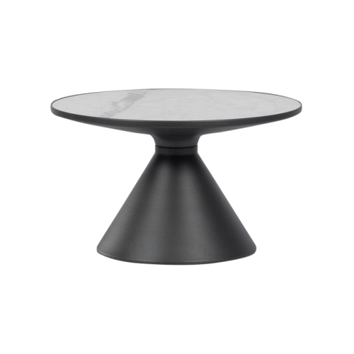 Холна маса ZARY 2 - бяла - черна