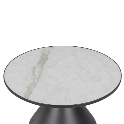 Холна маса ZARY 2 - бяла - черна