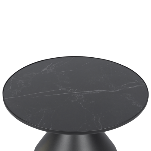 Холна маса ZARY 2 - бяла - черна