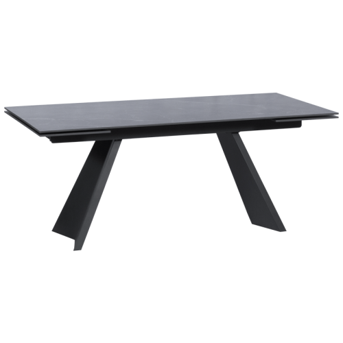 Разтегателна трапезна маса GLOGOW - черна