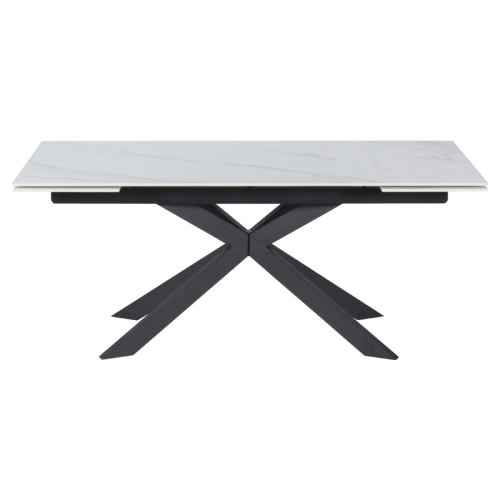 Разтегателна трапезна маса ELK - бяла