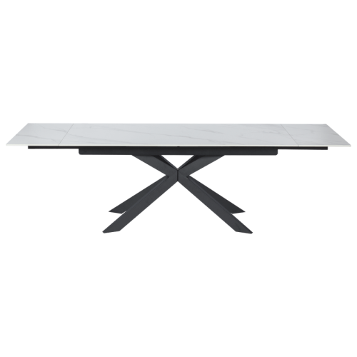 Разтегателна трапезна маса ELK - бяла