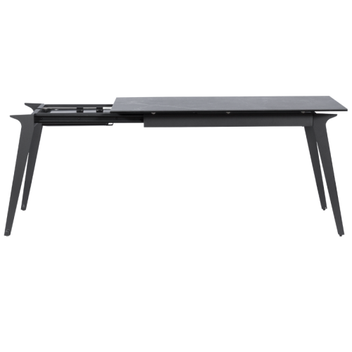 Разтегателна трапезна маса LAGOW - черна