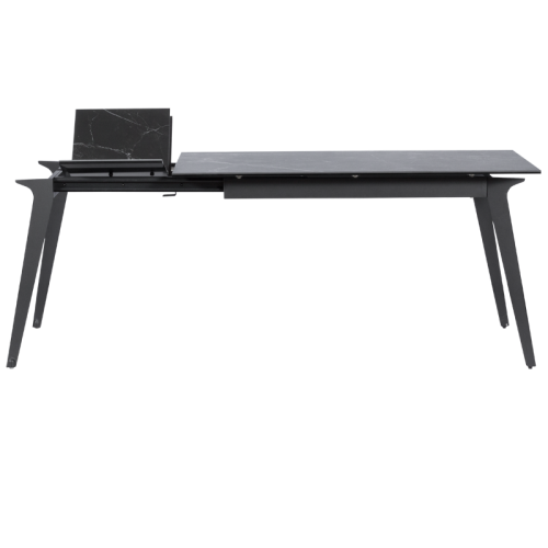 Разтегателна трапезна маса LAGOW - черна