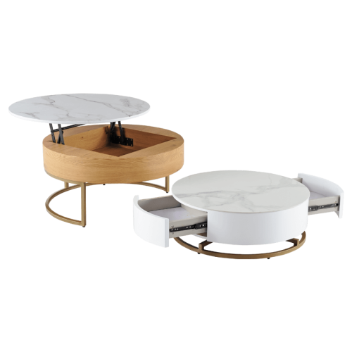 Комплект холни масички TAMPA 1 - бял + бук