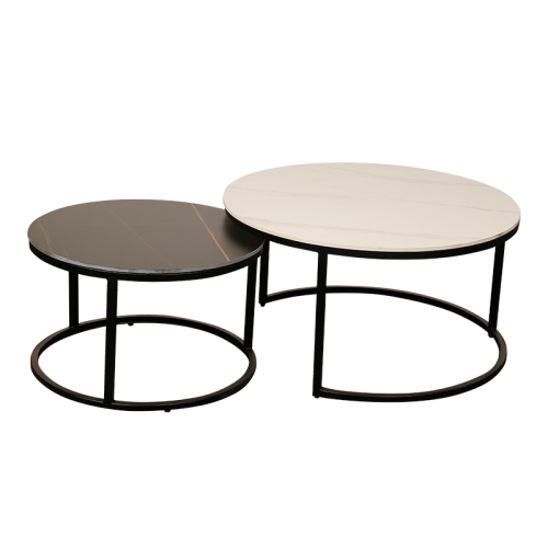 Комплект холни масички FRISKO - черно + бял