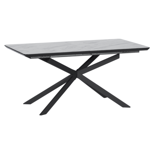 Разтегателна трапезна маса OMAHA - бял - тъмносив