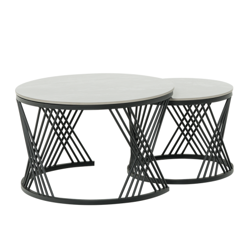 Комплект помощни холни масички FRESNO ДЕКО - сив