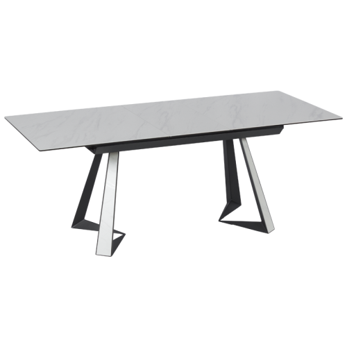 Разтегателна трапезна маса ADAM L - бяла