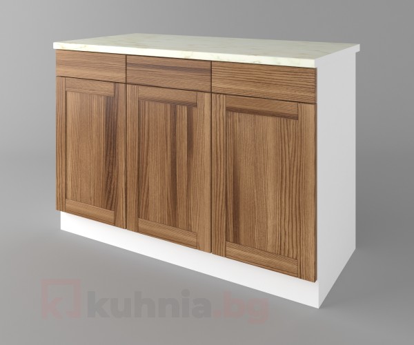 Шкаф с три чекмеджета и три врати