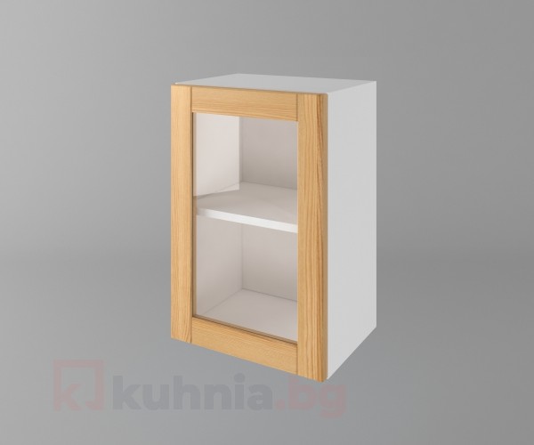 Шкаф с една врата за стъкло