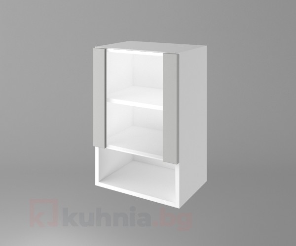 Шкаф с една врата със стъкло и ниша