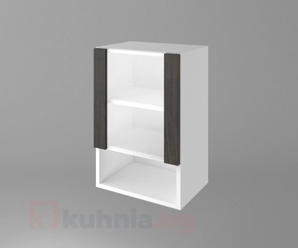 Шкаф с една врата със стъкло и ниша