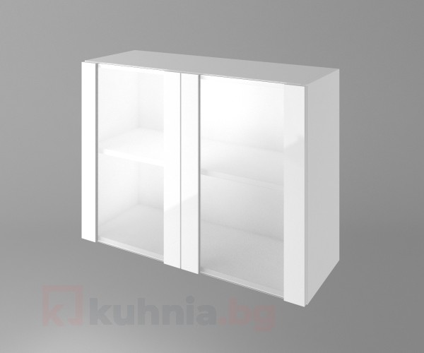 Шкаф с две остъклени врати