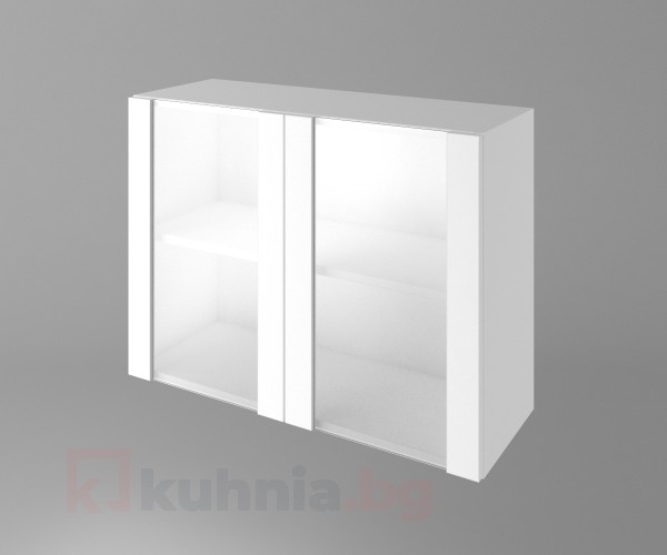 Шкаф с две остъклени врати