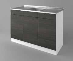 Долен кухненски шкаф с мивка - с две работещи чекмеджета Вега 1