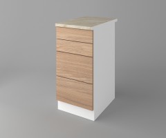 Долен кухненски шкаф с четири чекмеджета Поларис 1