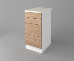 Долен кухненски шкаф с четири чекмеджета Поларис 2