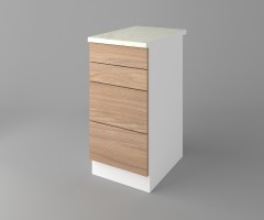 Долен кухненски шкаф с четири чекмеджета Поларис 3