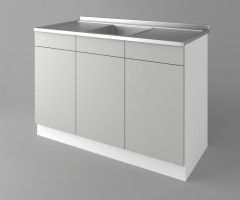 Долен кухненски шкаф с мивка - с две работещи чекмеджета Мирта 1