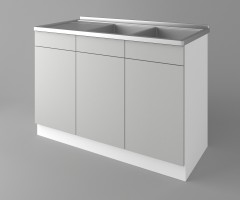 Долен кухненски шкаф с двукоритна мивка Мирта 1