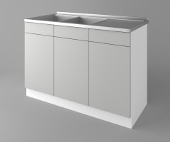 Долен кухненски шкаф с двукоритна мивка Мирта 2