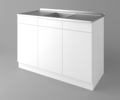 Долен кухненски шкаф с мивка - с две работещи чекмеджета  Нарцис 1