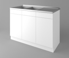 Долен кухненски шкаф с двукоритна мивка Нарцис 1