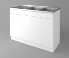 Долен кухненски шкаф с двукоритна мивка Нарцис 2
