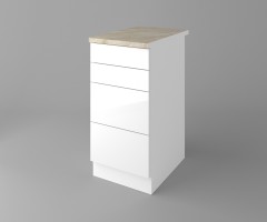 Долен кухненски шкаф с четири чекмеджета Нарцис - Гланц 1