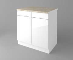 Долен кухненски шкаф с две чекмеджета и две врати Нарцис - Гланц 1